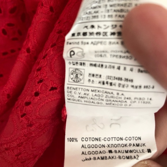 Sisley Sleeveless Blouse. Sz M - Picture 8 of 9